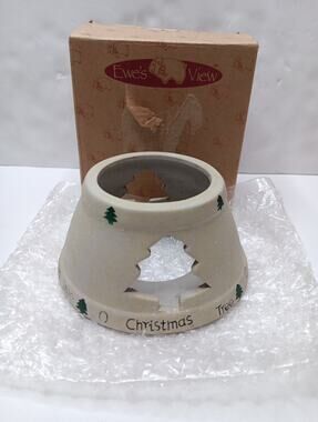 Ewe's View "O Christmas Tree" Stoneware Jar Topper